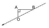 triángulo AOB