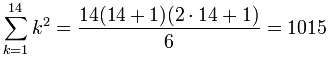 Sigma k^2