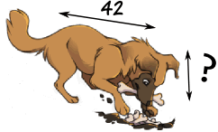 dibujo proporcional de un perro