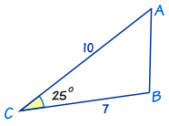 área del triángulo