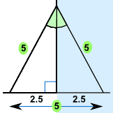la simetría de la escalera es un triángulo equilátero