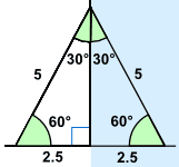 la simetría de la escalera es un triángulo equilátero
