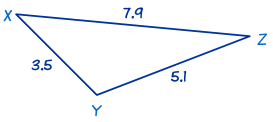 triángulo LLL 3.5, 5.1, 7.9