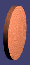 cilindro de madera delgado