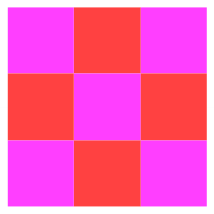 cuadrícula 3x3 coloreada