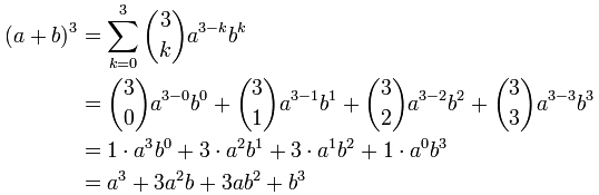 Teorema del Binomio (exponente 3)
