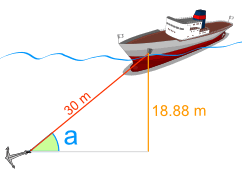 ejemplo de barco trigonométrico 30m y 18.88m