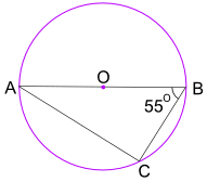 ejemplo de ángulo inscrito